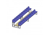 Трибуна для зрителей на 20 мест (цвет черный) Dinamika