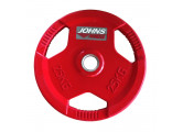 Диск обрезиненный 25кг Johns 91010 -25С красный