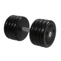 Гантель классик MB Barbell с вращающейся ручкой 46 кг MB-FdbEM-B46