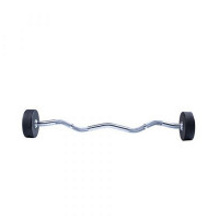 Фиксированная кривая штанга Live Pro Ez Curl Urethane Barbells LP8011-25 25кг