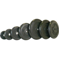 Диск обрезиненный 1 кг MB Barbell черный