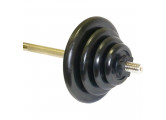 Штанга тренировочная 75,5 кг MB Barbell черный