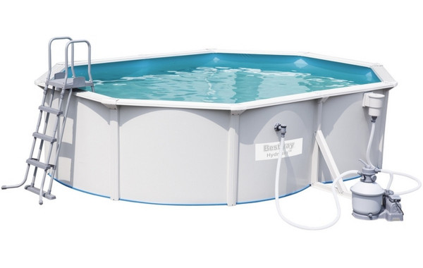 Каркасный бассейн овальный 500х360х120см+насос-фильтр Bestway Hydrium Oval Pool Set 56586 600_380