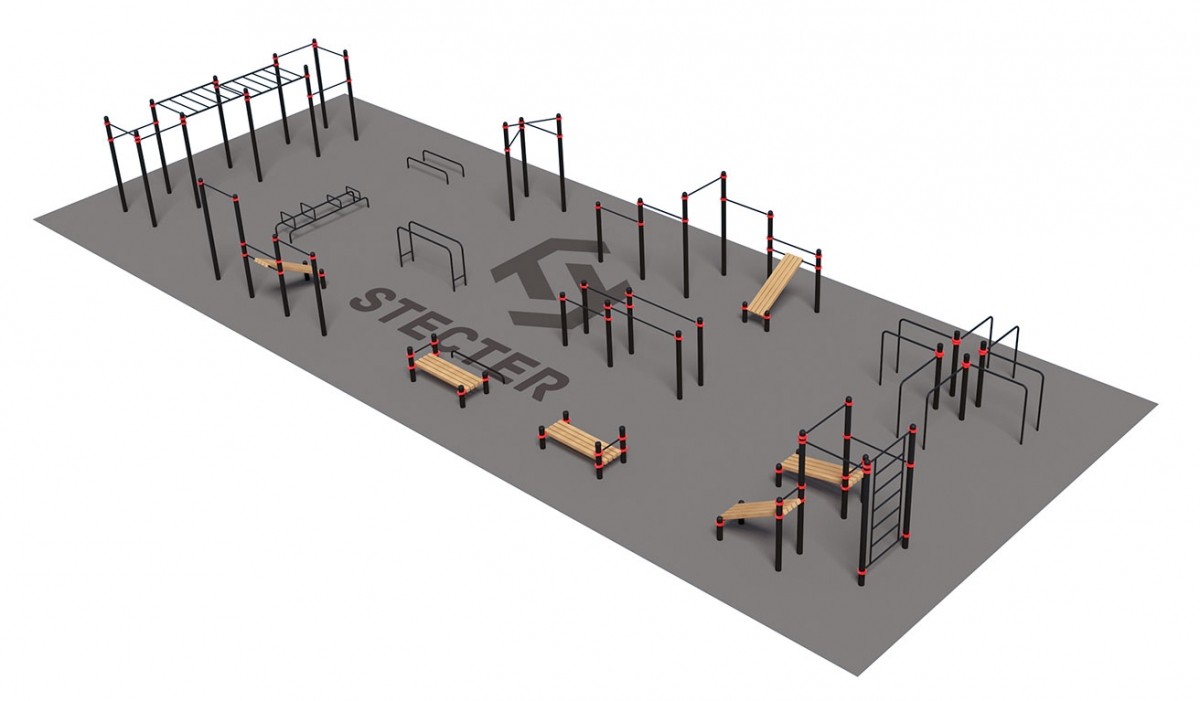 Проект Stecter Парковая площадка для Воркаут 4-2 5085 1200_701