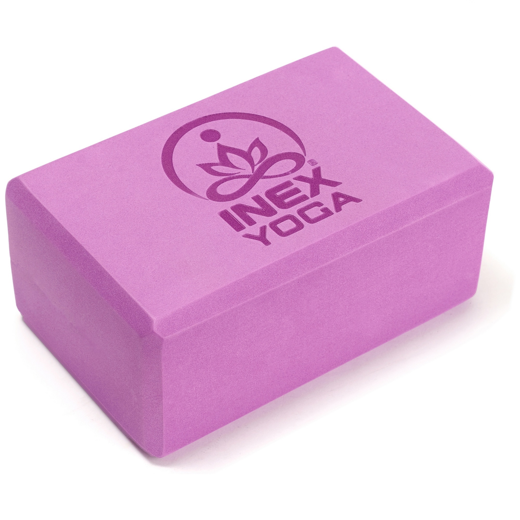 Блок для йоги 23x15x10см Inex Yoga Block EVA 4" YGBK-PR фиолетовый 2000_2000