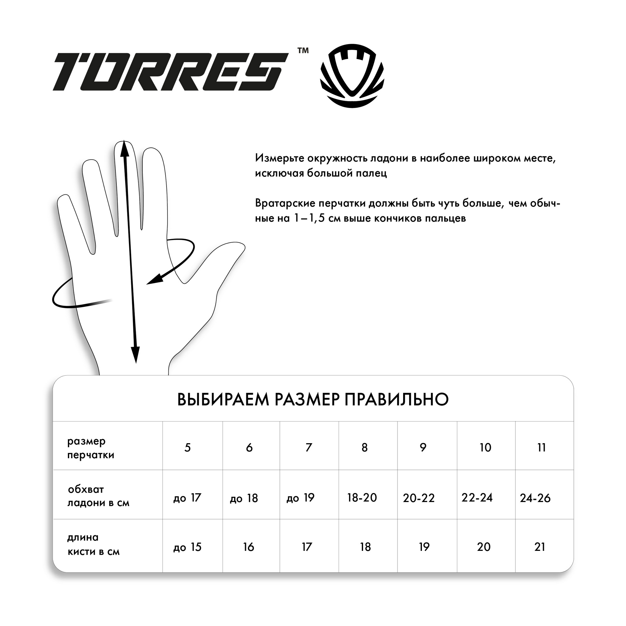 Перчатки вратарские Torres Pro Gel FG0523101 черно-красный 2000_2000