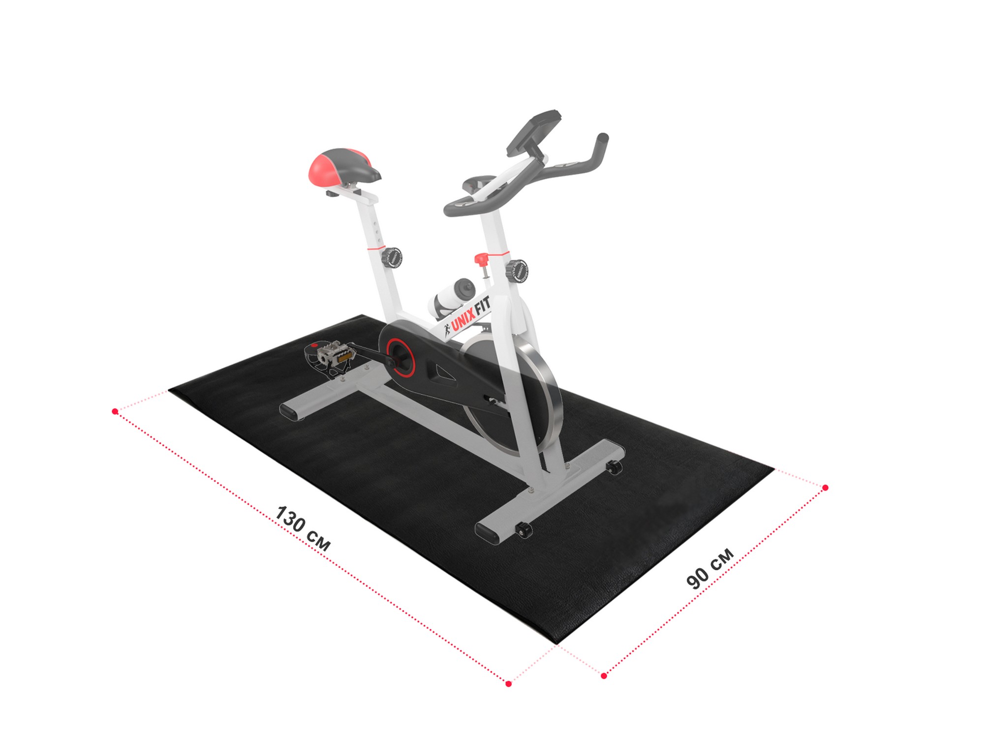 Коврик для кардиотренажеров 130x90x0,6 см UnixFit No logo MAT90130PNL 2000_1500