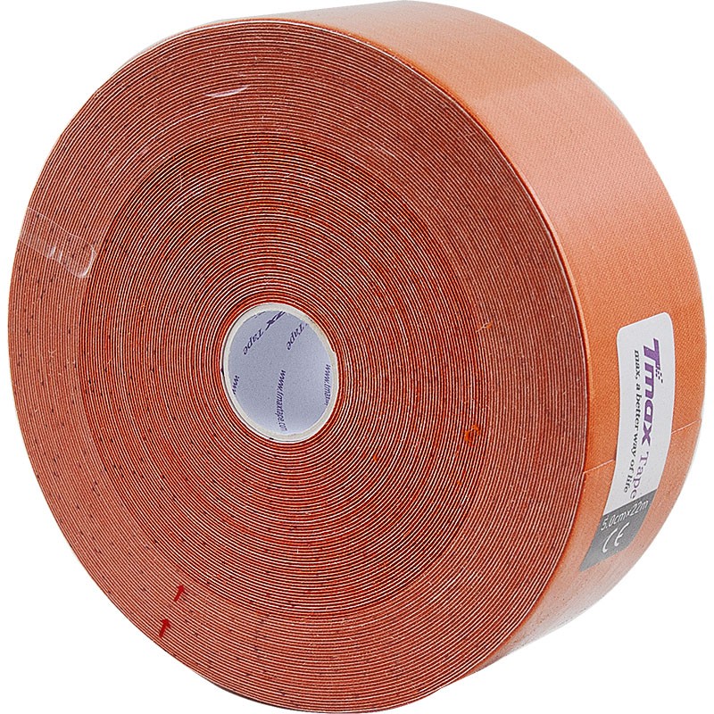 Тейп кинезиологический Tmax 22m Extra Sticky Orange оранжевый 800_800