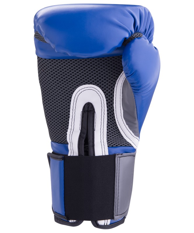 Перчатки боксерские Everlast Pro Style Elite 2214E, 14oz, к/з, синий 665_800