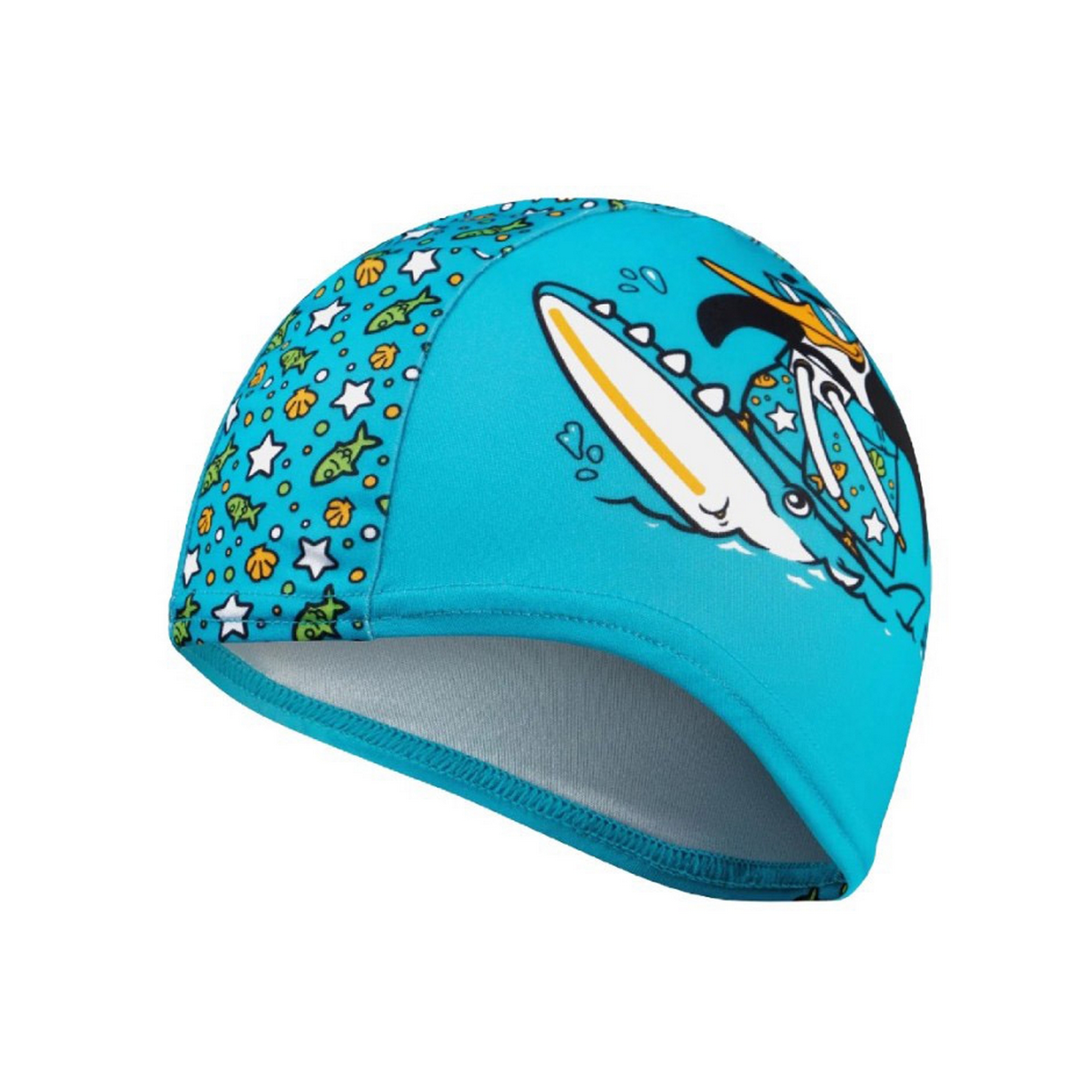 Шапочка для плавания детская Speedo Infant Polyester Cap African Jr 8-1224114675 голубой 2000_2000